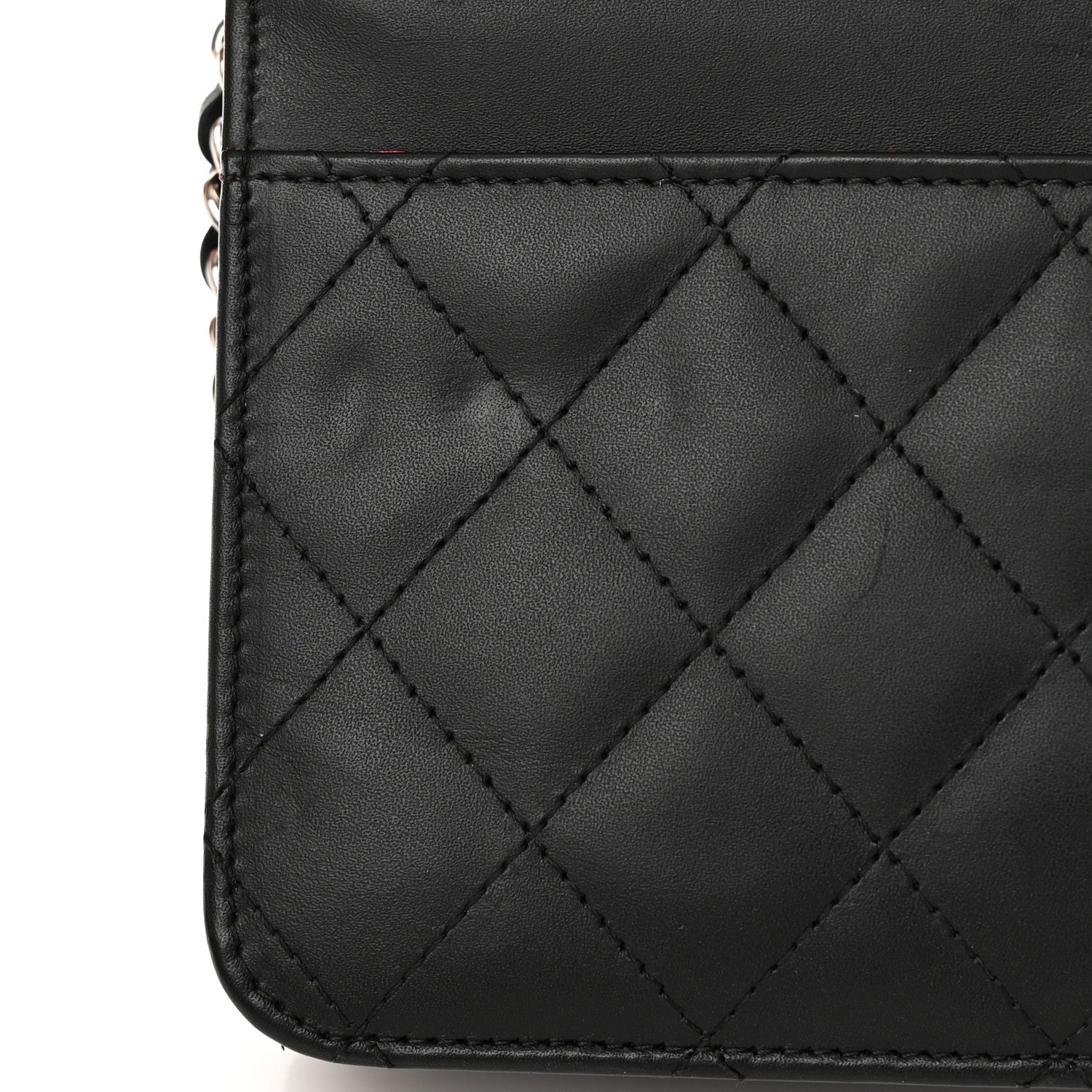 Chanel Calfskin Quilted Cambon Wallet On Chain WOC Black 12 of 17