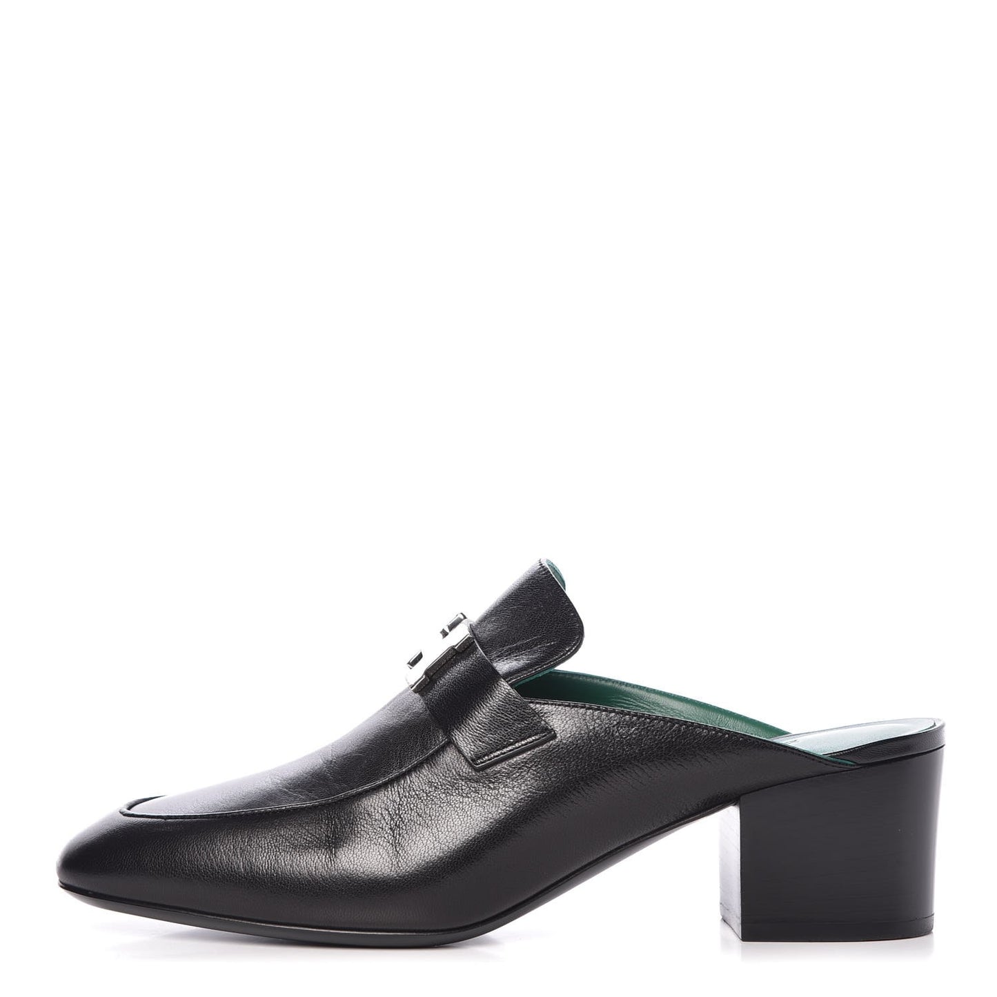 Goatskin Paradis Mules 40 Black