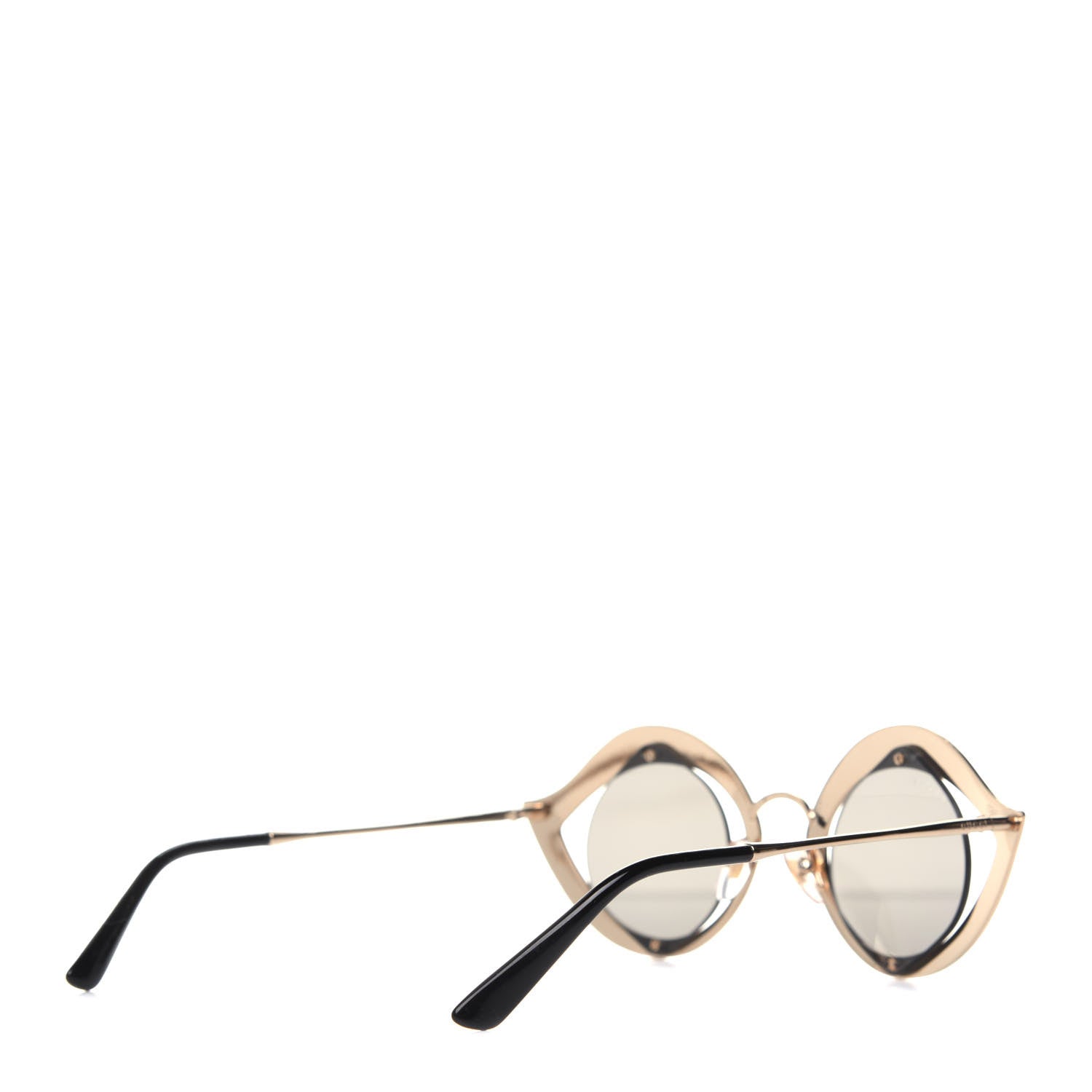 Gucci Metal Crystal Cat Eye Sunglasses GG0046S Pink 4 of 6