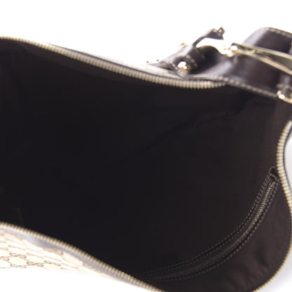 Gucci Monogram Web Studded Pelham Shoulder Bag Dark Brown 5 of 10