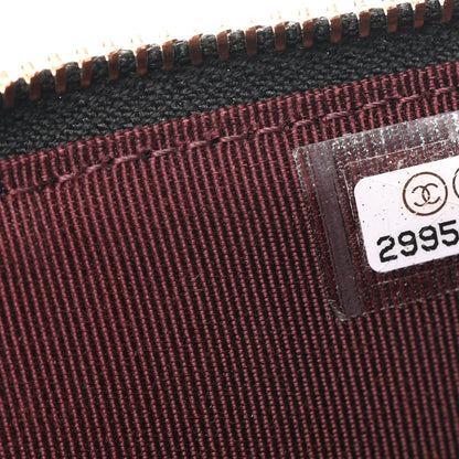 Chanel Caviar Quilted Classic Flat Wallet Pouch Black 7 of 9