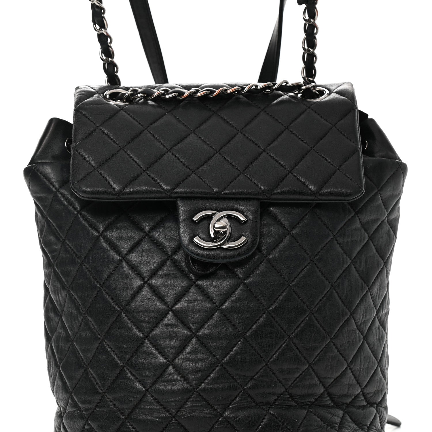 Chanel Lambskin Quilted Small Urban Spirit Backpack Black 7 of 14