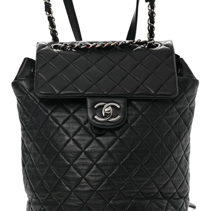 Chanel Lambskin Quilted Small Urban Spirit Backpack Black 7 of 14