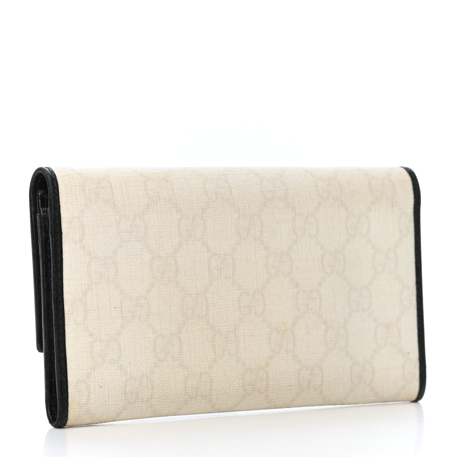 Gucci GG Plus Monogram Joy Continental Flap Wallet White Black 3 of 8