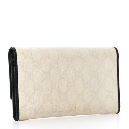 Gucci GG Plus Monogram Joy Continental Flap Wallet White Black 3 of 8