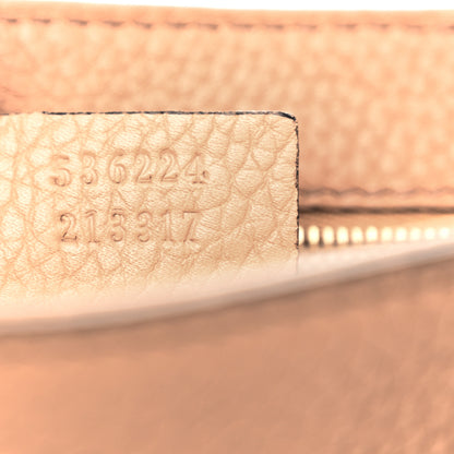 Gucci Pebbled Calfskin Medium Soho Flap Crossbody Camelia 7 of 10