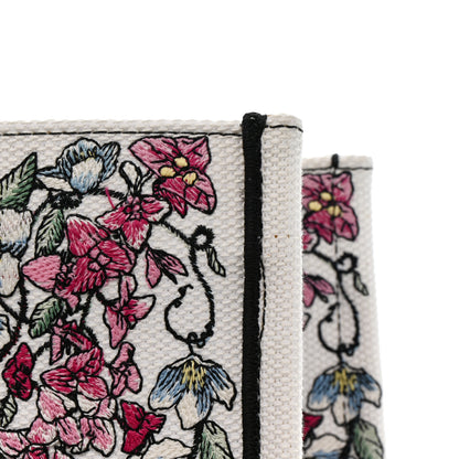 Christian Dior Canvas Embroidered Large Florilegio Book Tote White Multicolor 12 of 13