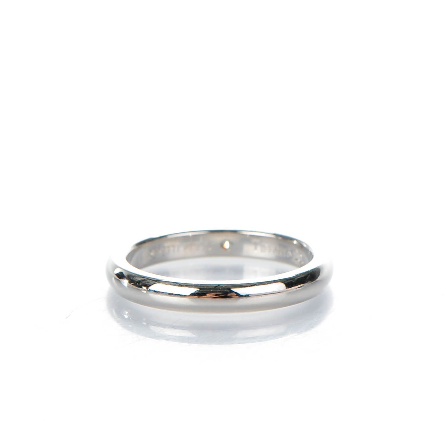 Tiffany Platinum Diamond Elsa Peretti Band Ring 5.25 3 of 6
