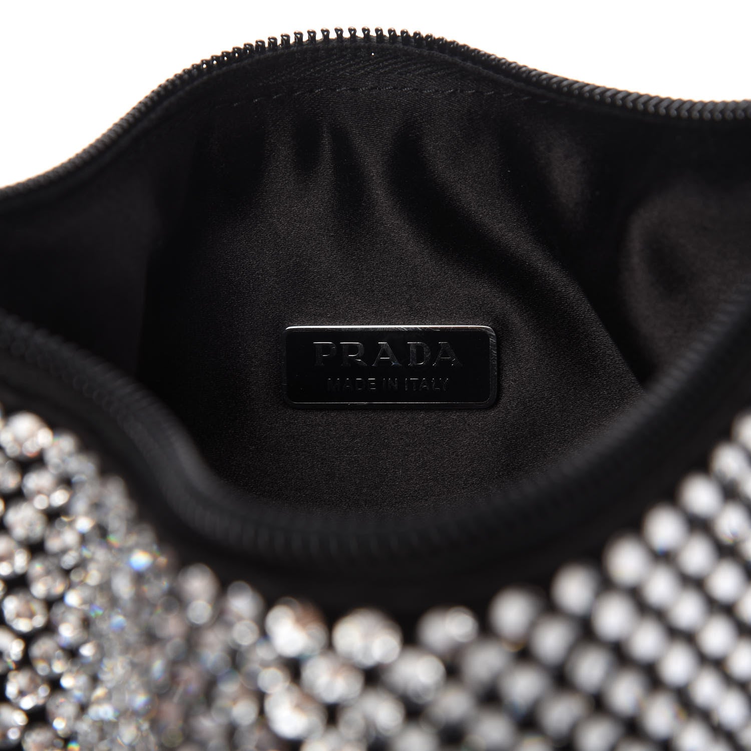 Prada Satin Crystal Mini Re-Edition 2000 Bag Cristal 8 of 12