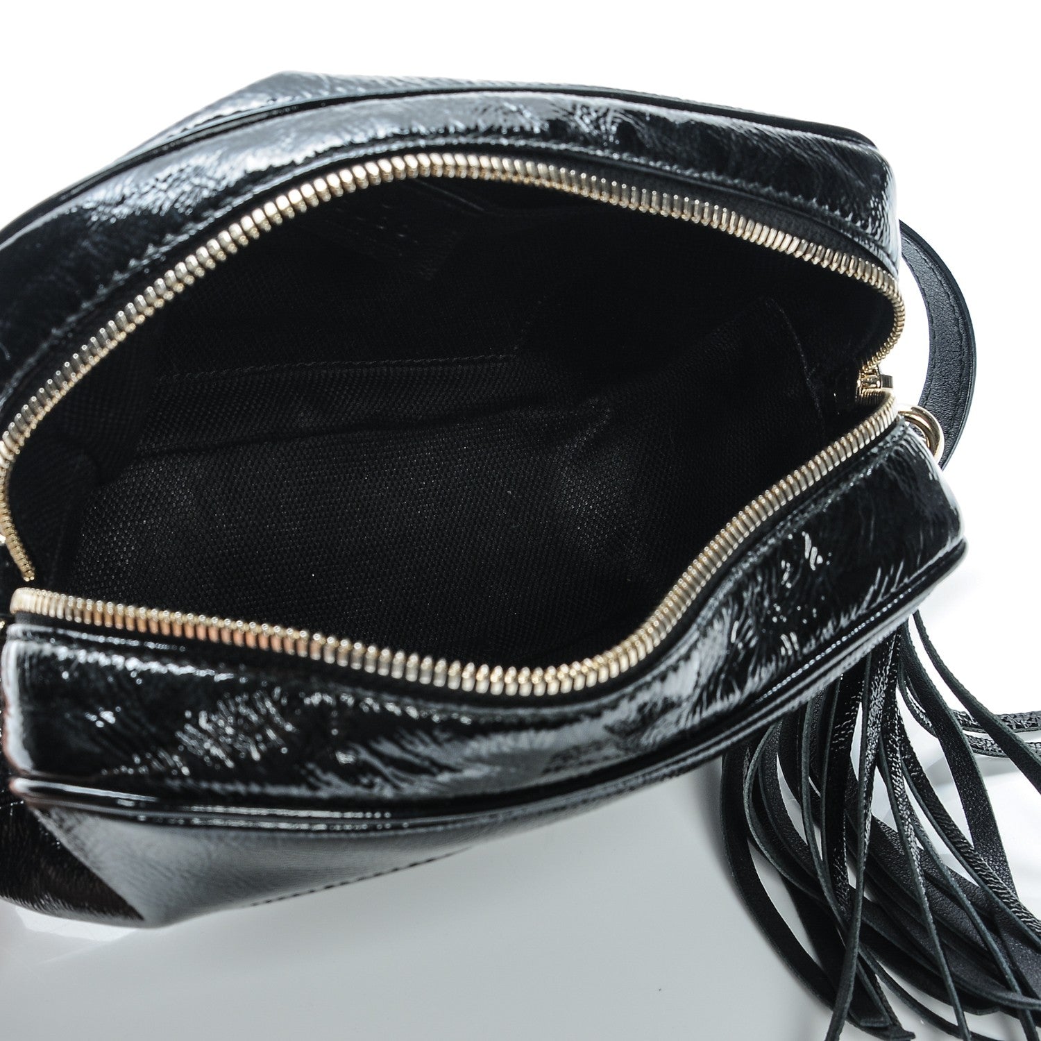 Gucci Soft Patent Small Soho Disco Bag Black 5 of 5