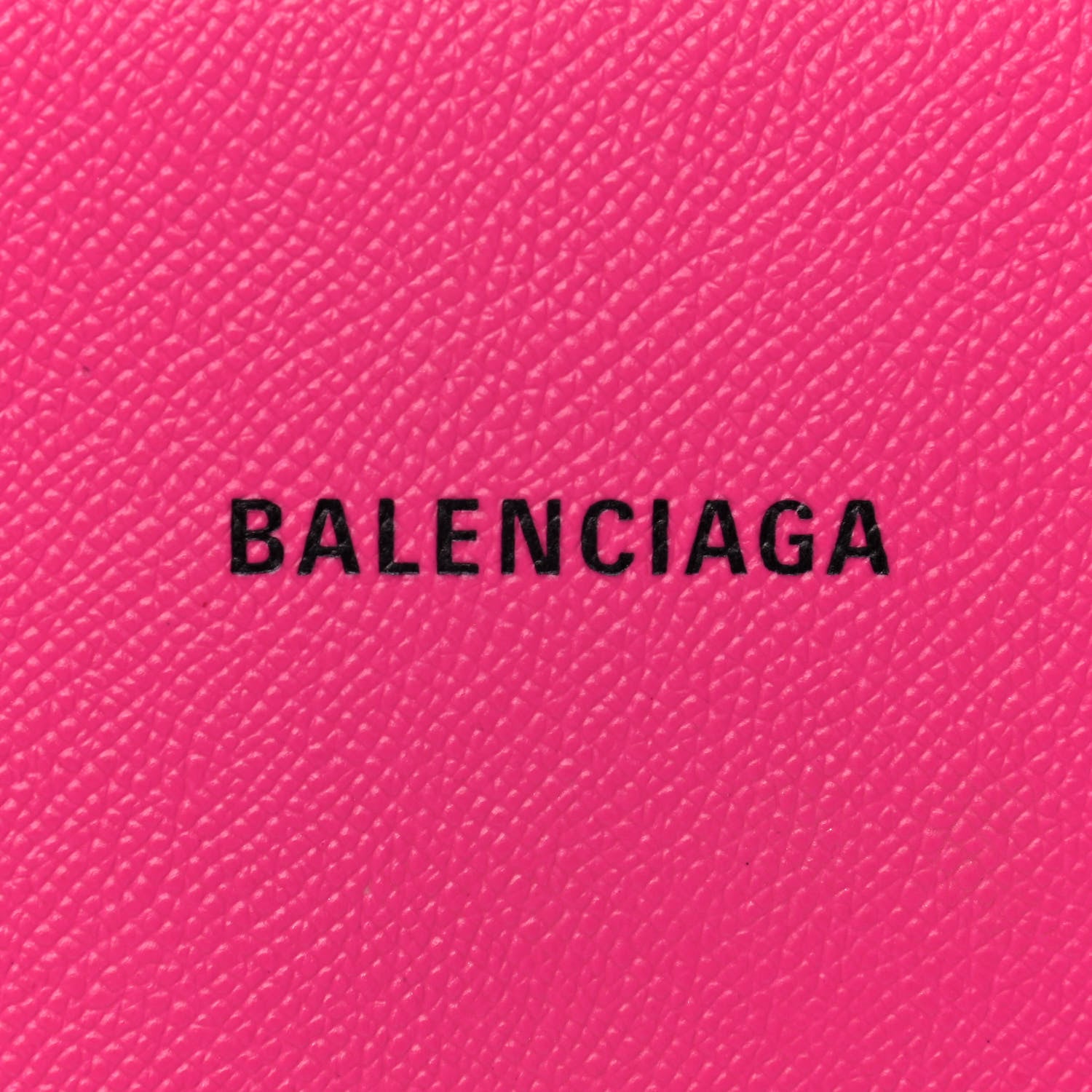 Balenciaga Pebbled Calfskin Everyday Continental Wallet on Chain Acid Pink 7 of 15