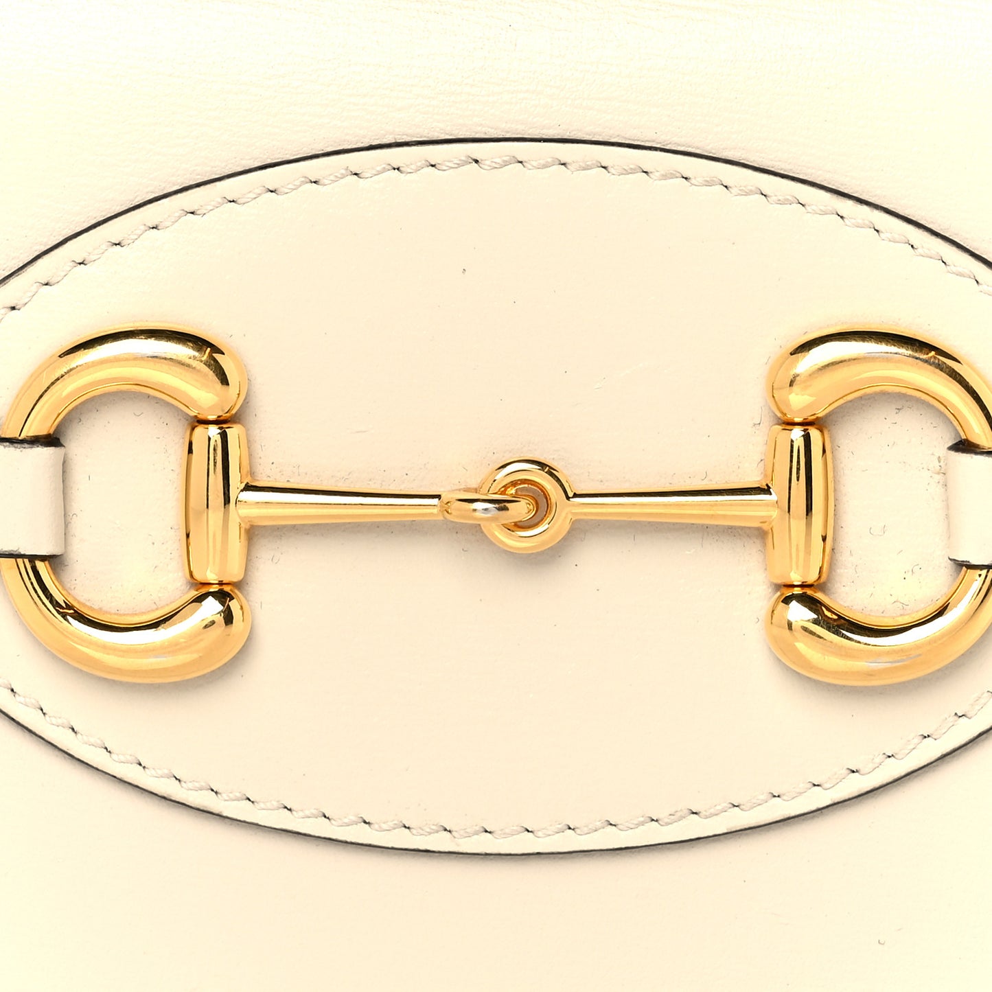 Boarded Plutone Calfskin Horsebit 1955 Card Case Wallet Mystic White