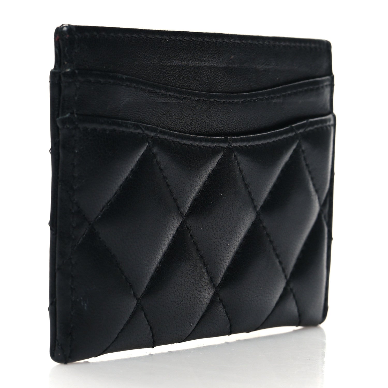 Chanel Lambskin Quilted Card Holder Black 3 of 10