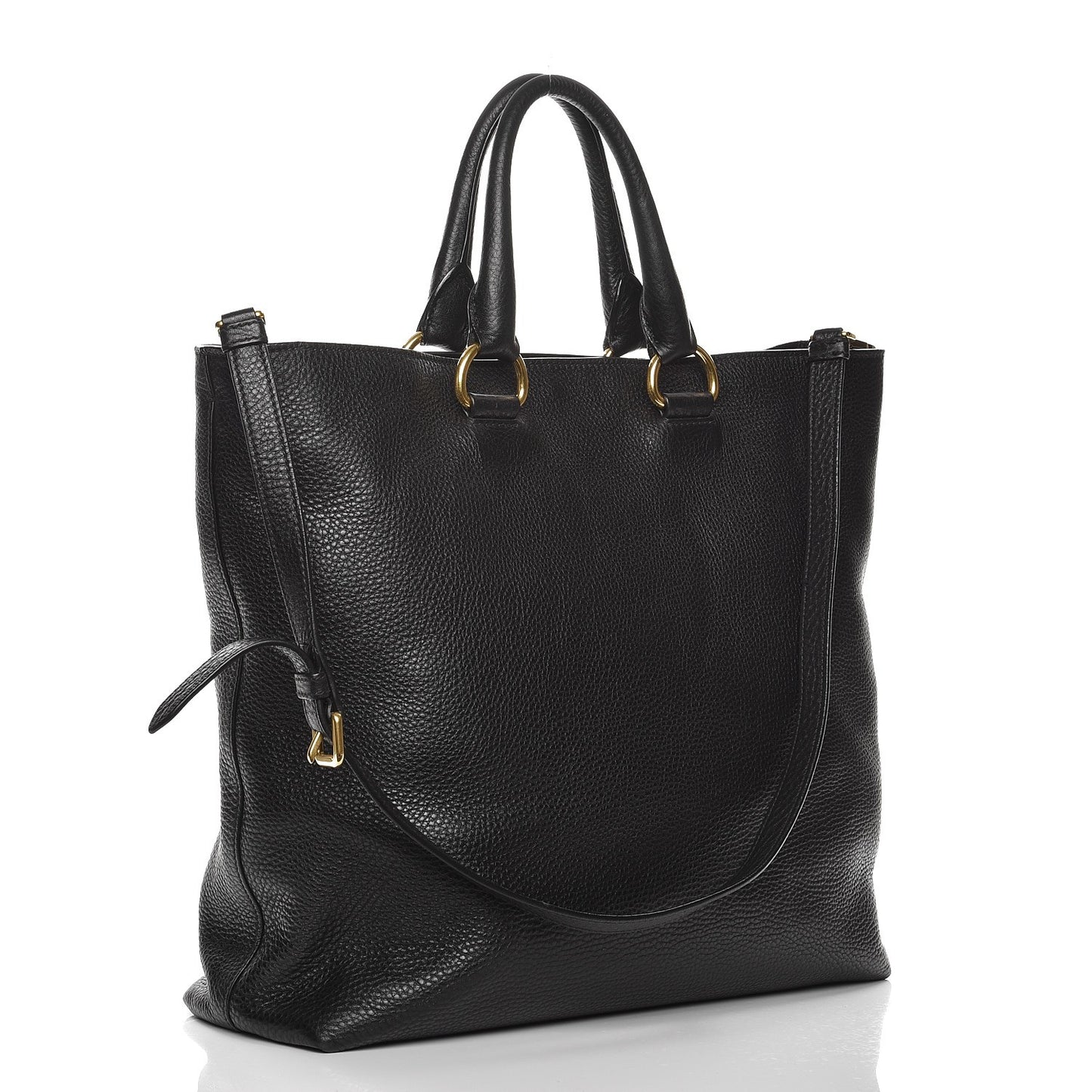 Vitello Daino Tote Nero Black