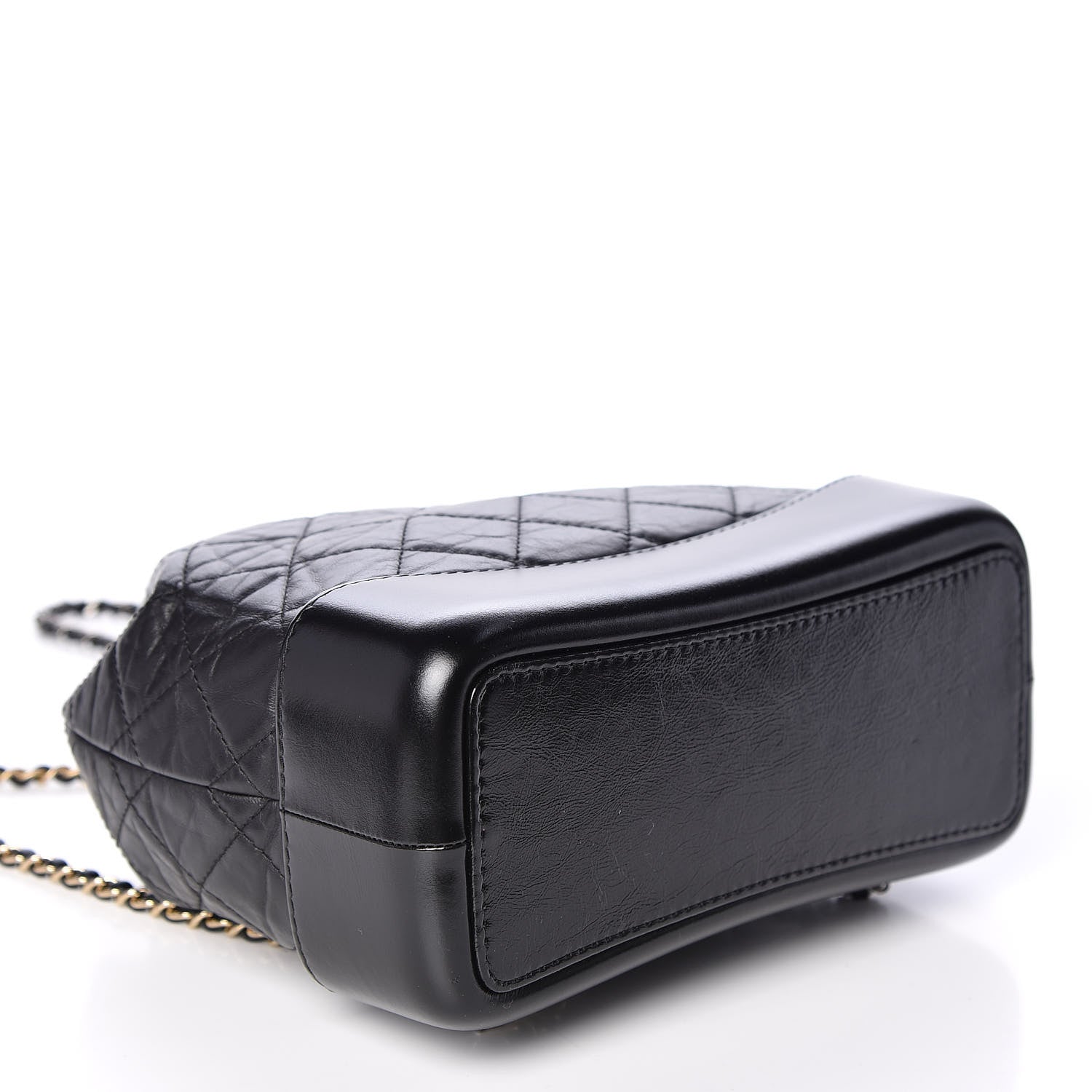 Chanel Aged Calfskin Quilted Small Gabrielle Backpack Black 3 of 9
