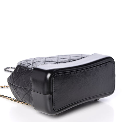 Chanel Aged Calfskin Quilted Small Gabrielle Backpack Black 3 of 9