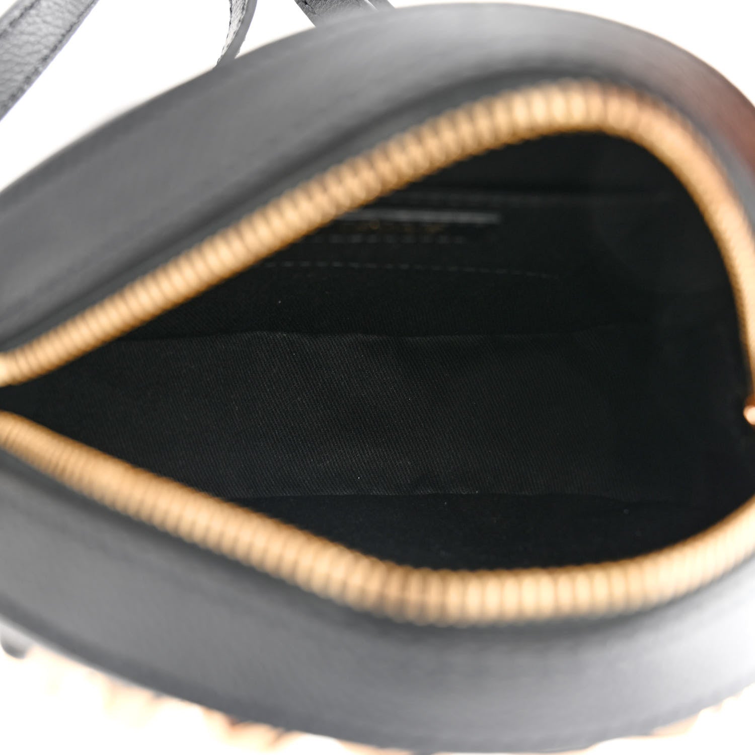 Versace Calfskin Mini La Medusa Chain Round Crossbody Bag Black 5 of 9