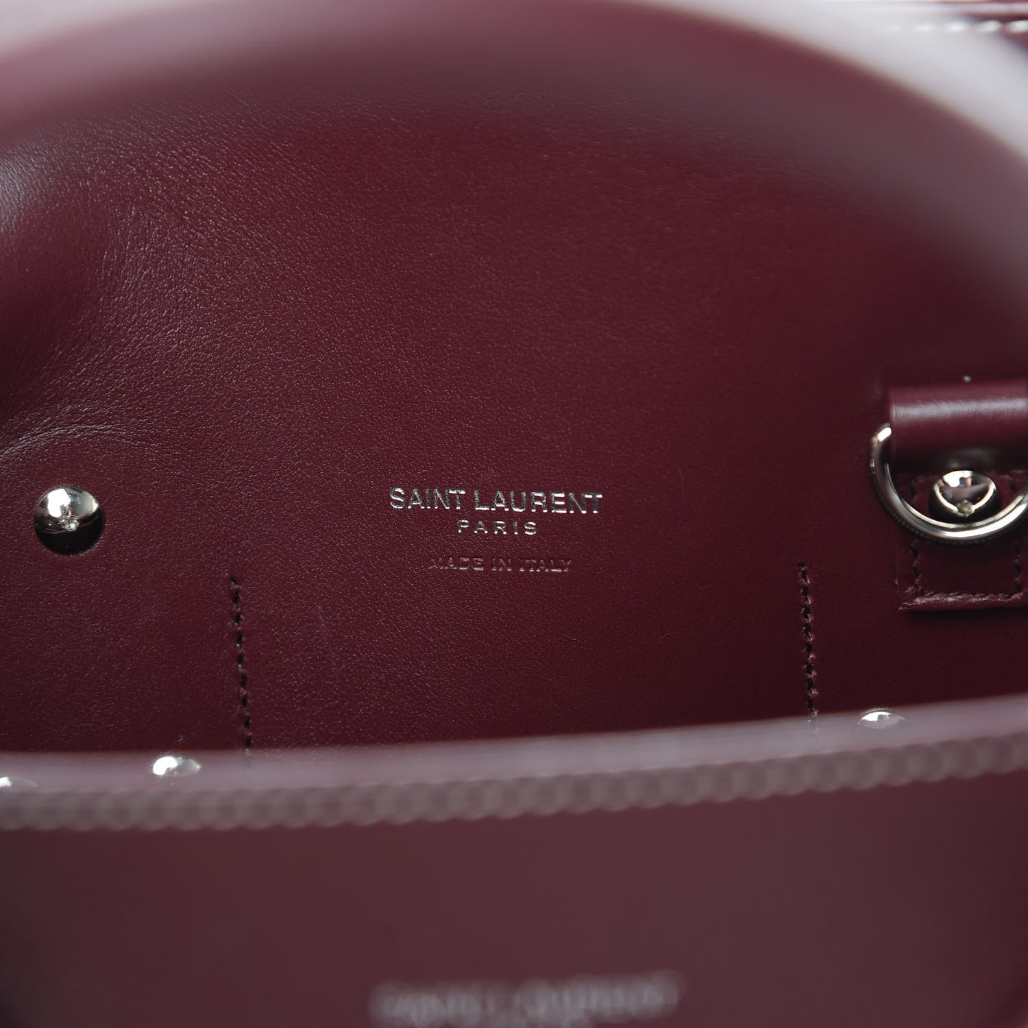 Saint Laurent Grained Calfskin Topstitch Small Classic Sac De Jour Rouge Legion 6 of 12