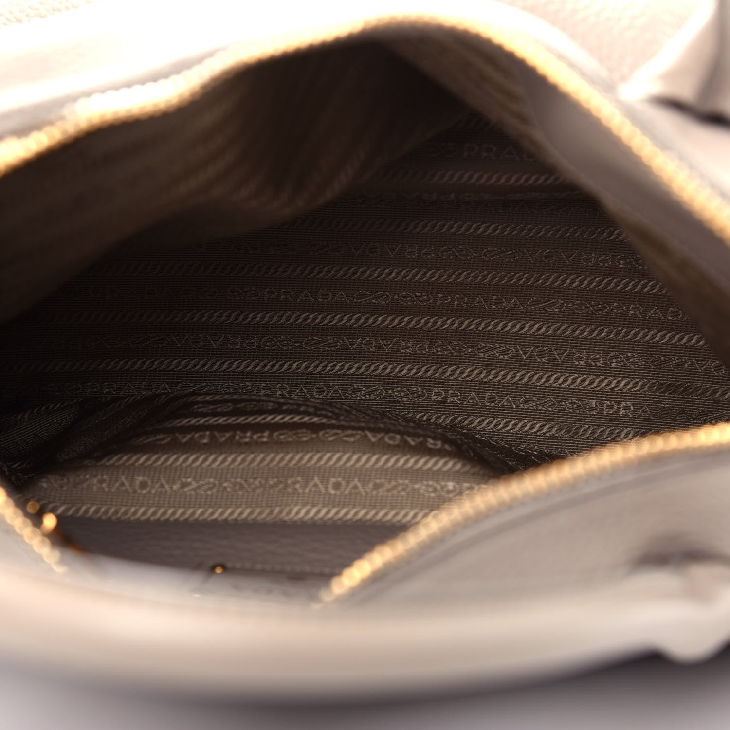 Prada Vitello Daino Shoulder Bag Argilla 5 of 10