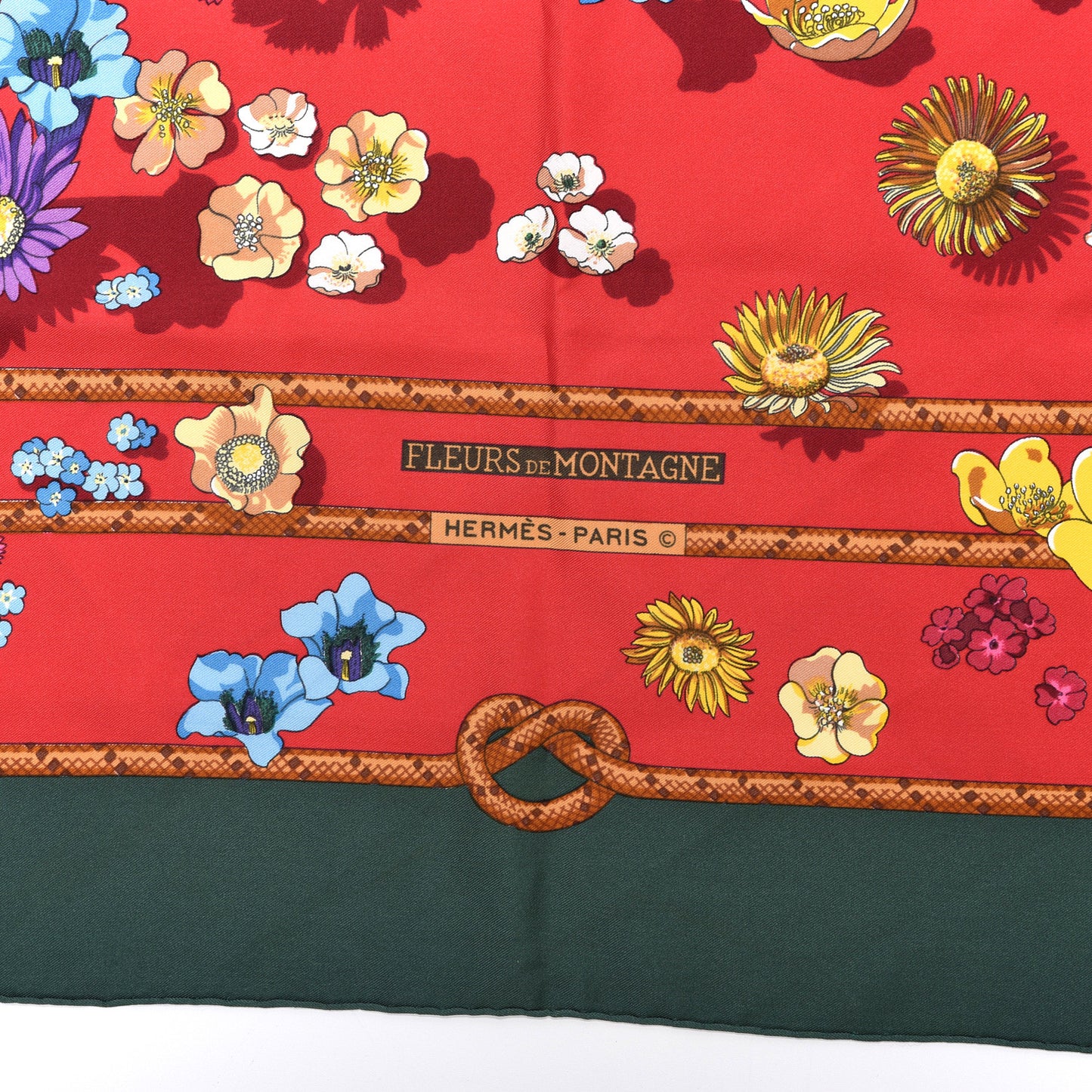 Silk Fleurs De Montagne Scarf 90