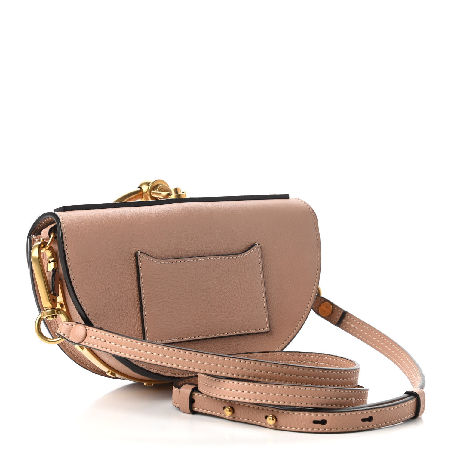 Chloe Calfskin Small Nile Bracelet Minaudiere Bag Biscotti Beige 3 of 11