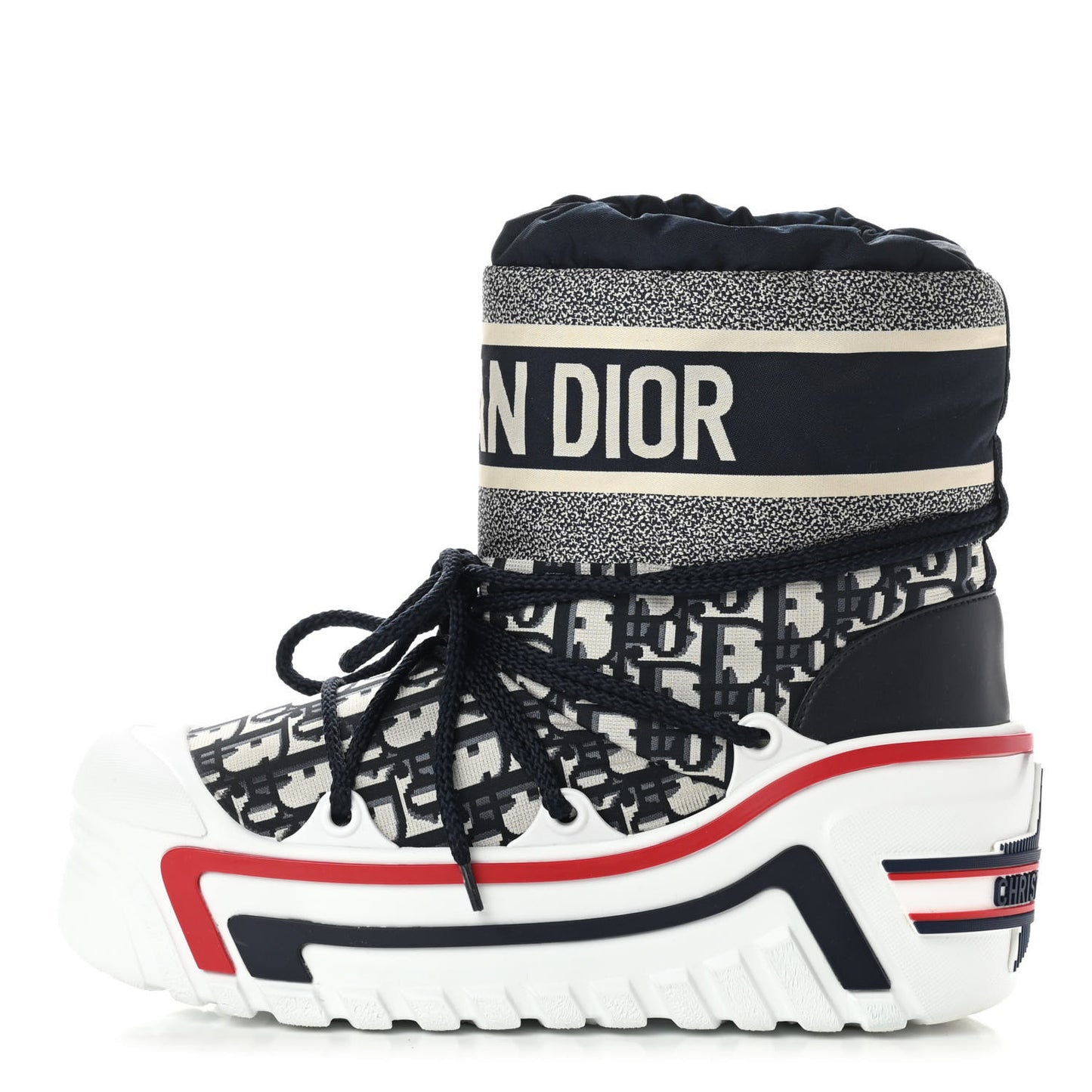 Oblique Nylon DiorAlps Boot 37.5 Deep Blue