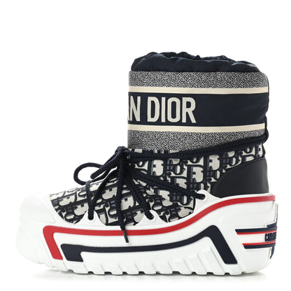 Christian Dior Oblique Nylon DiorAlps Boot 37.5 Deep Blue 1 of 9
