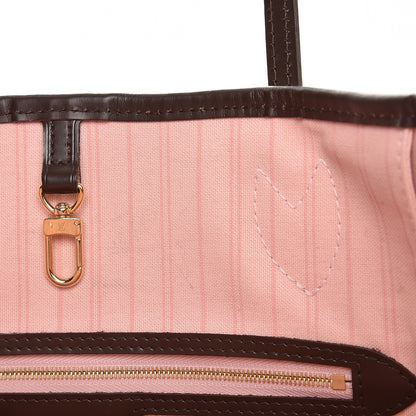 Louis Vuitton Damier Ebene Neo Neverfull MM Rose Ballerine 12 of 17