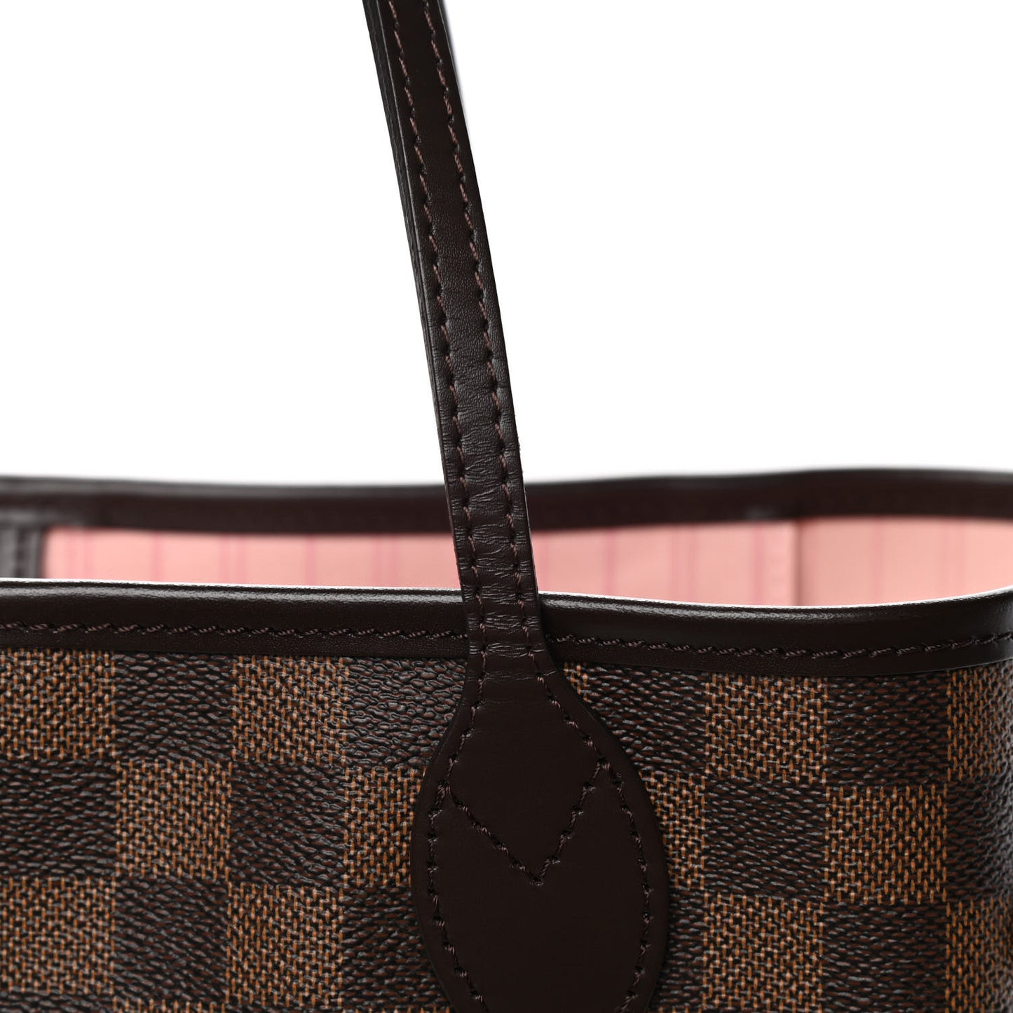 Damier Ebene Neo Neverfull MM Rose Ballerine