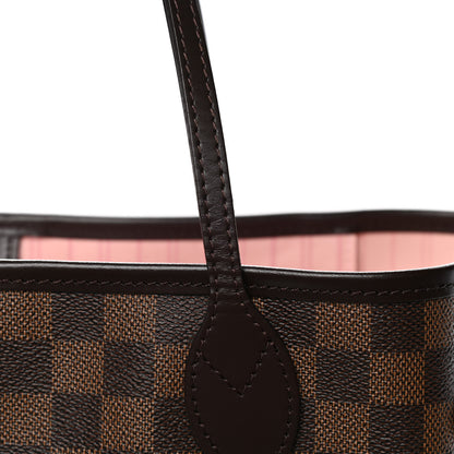 Louis Vuitton Damier Ebene Neo Neverfull MM Rose Ballerine 9 of 10