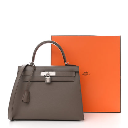 Hermes Epsom Kelly Sellier 28 Etain 11 of 11