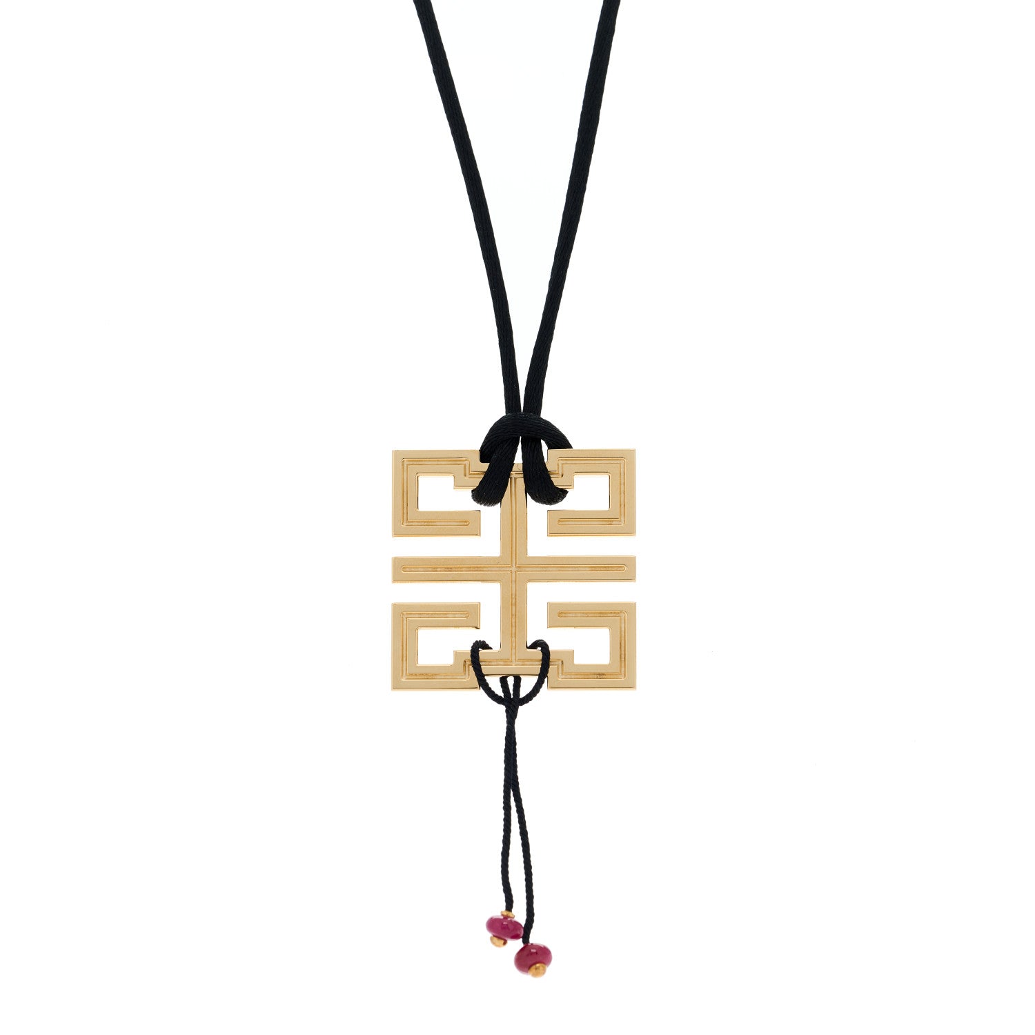 Cartier 18K Yellow Gold Ruby Le Braiser du Dragon Pendant Cord Necklace 4 of 6