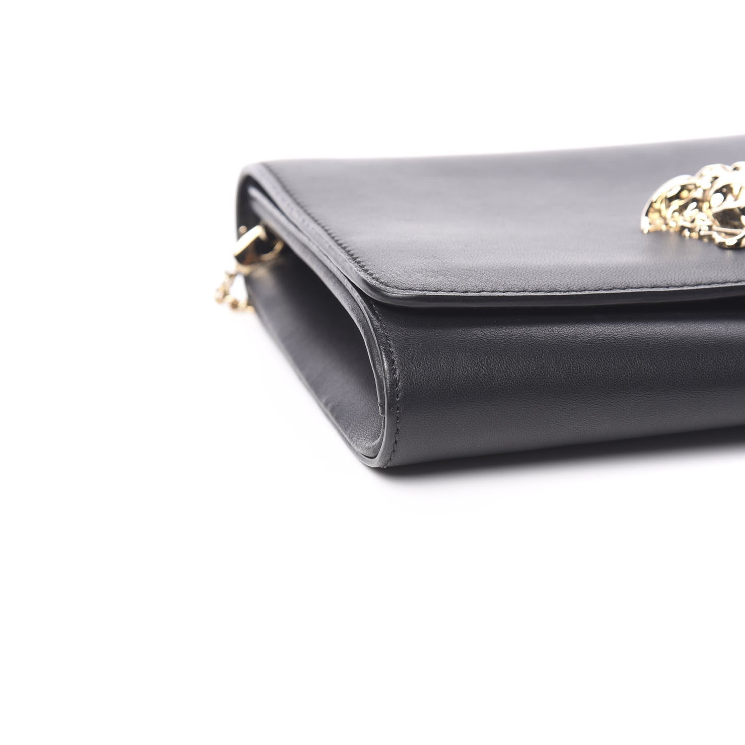 Versace Vitello Palazzo Medusa Evening Clutch Bag Black 7 of 9