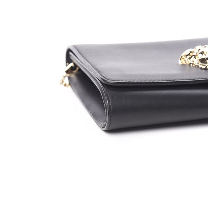 Versace Vitello Palazzo Medusa Evening Clutch Bag Black 7 of 9