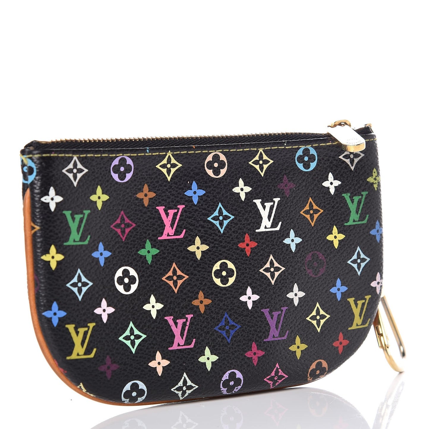 Monogram Multicolor Pochette Plate MM Black