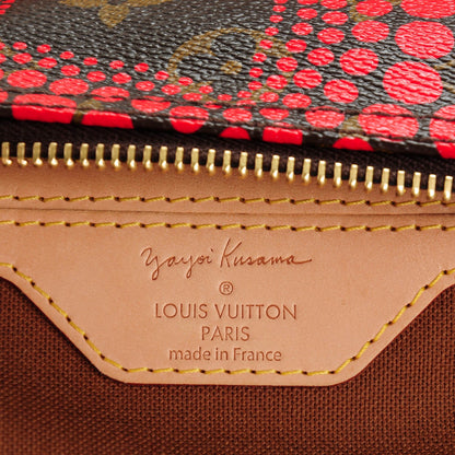 Louis Vuitton Monogram Kusama Town Speedy 30 Red 6 of 7