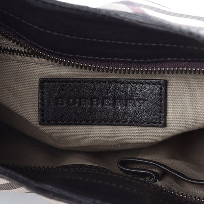 Burberry Nova Check Mega Stud Medium Alverton Hobo Chocolate 6 of 7