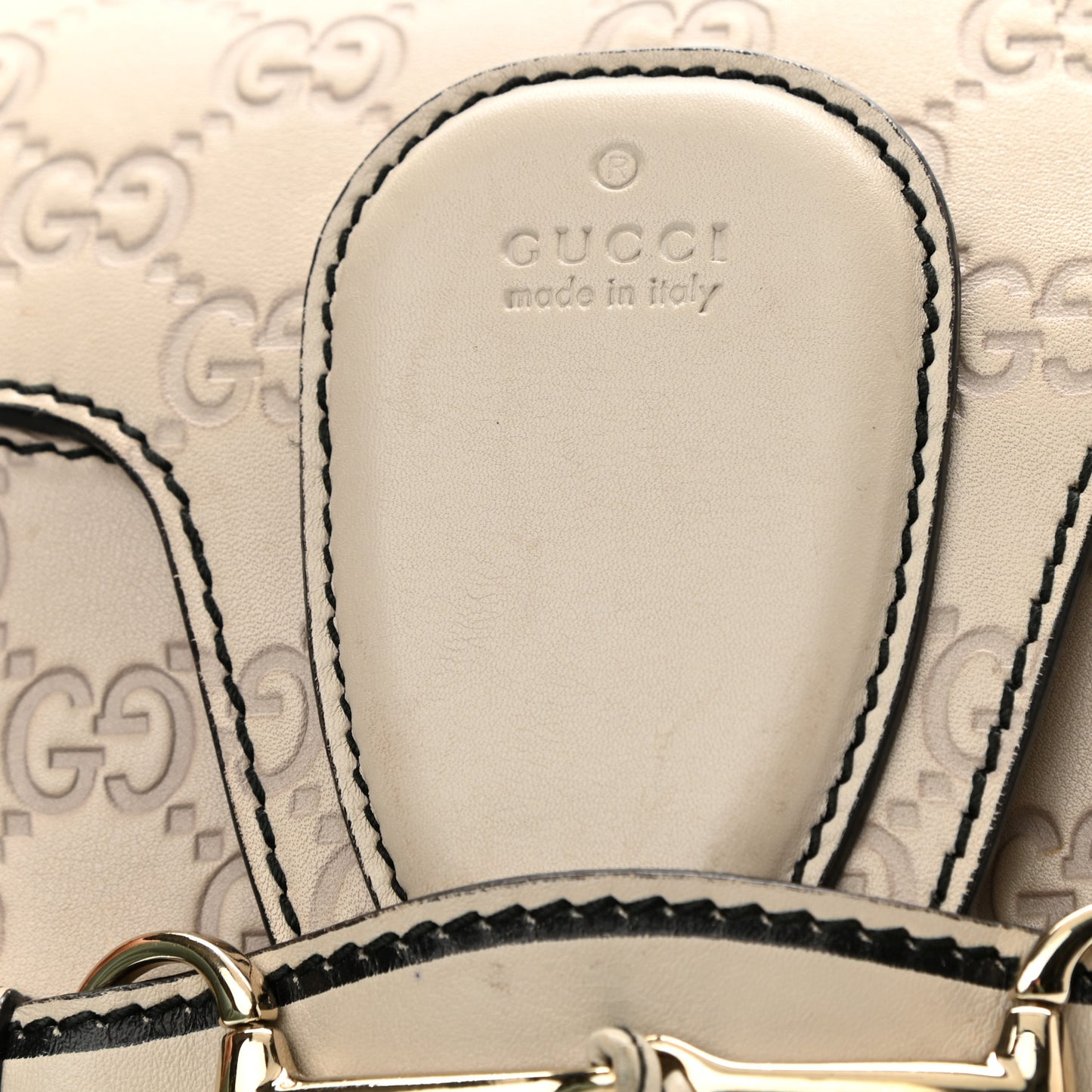 Guccissima Signature Medium Emily Chain Shoulder Bag Mystic White