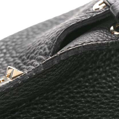 Valentino Garavani Pebbled Calfskin Medium Rockstud Tote Black 15 of 15