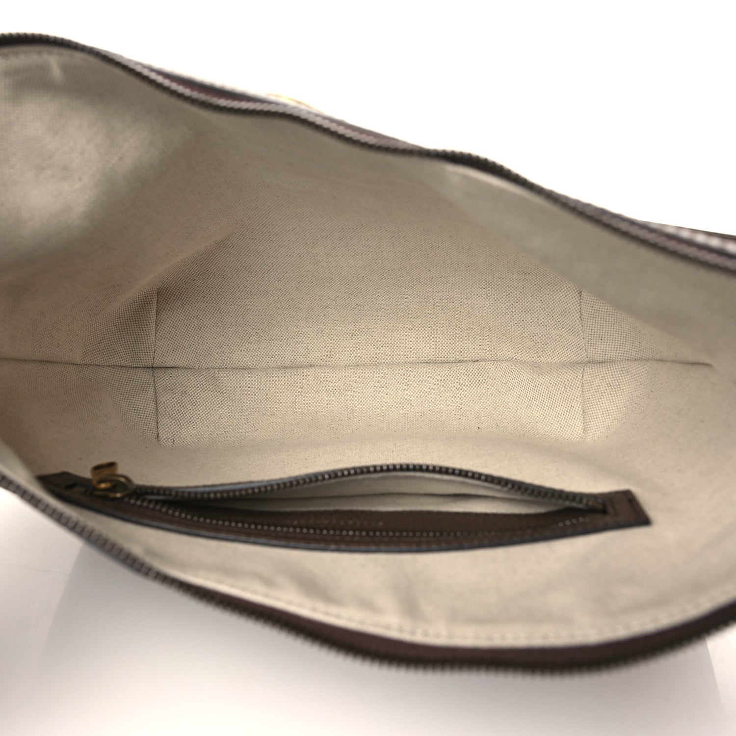 Gucci GG Supreme Monogram Web Small Ophidia Half Moon Hobo Brown 5 of 9