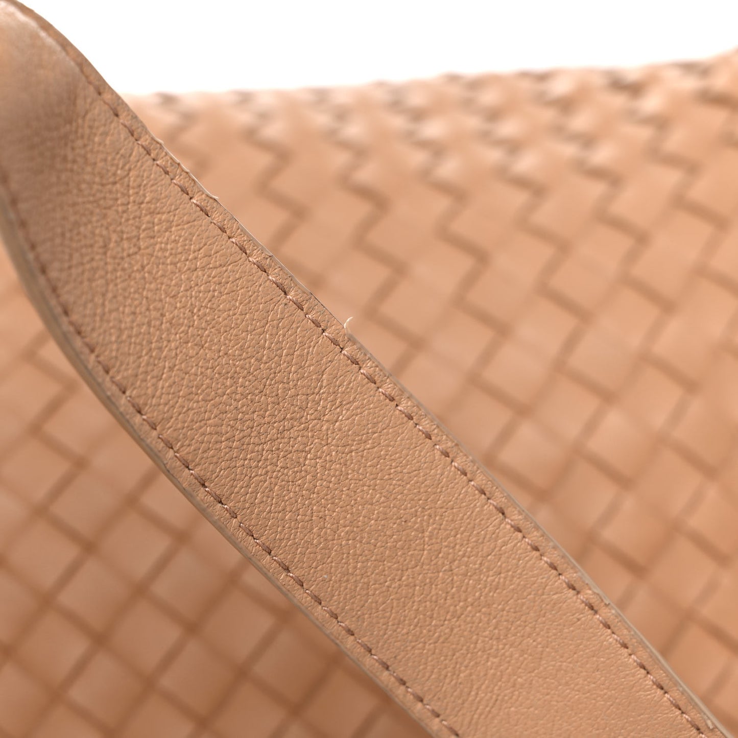 Nappa Intrecciato The Fold Crossbody Almond