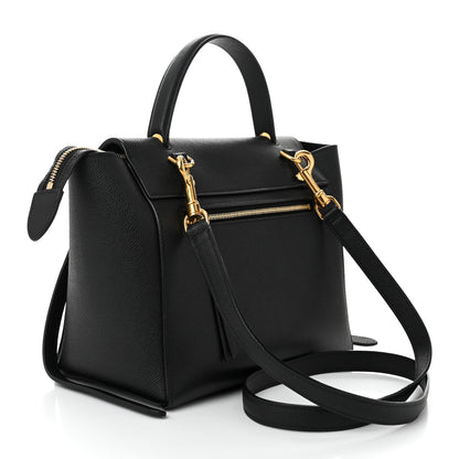 Celine Grained Calfskin Micro Belt Bag Black 3 of 11