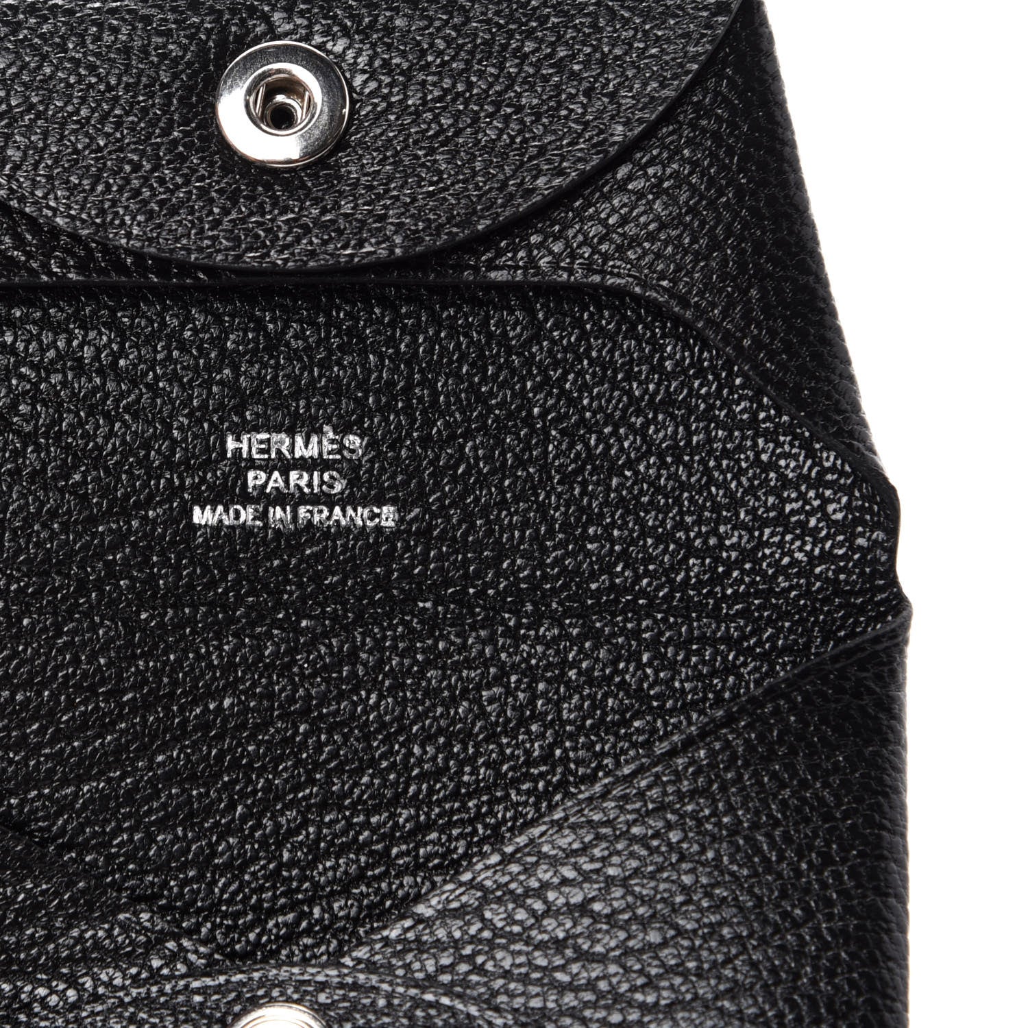 Hermes Chevre Mysore Bastia Coin Purse Black 5 of 7