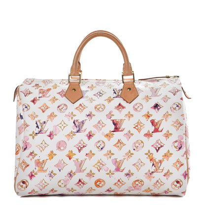 Louis Vuitton Watercolor Aquarelle Speedy 35 White 2 of 23