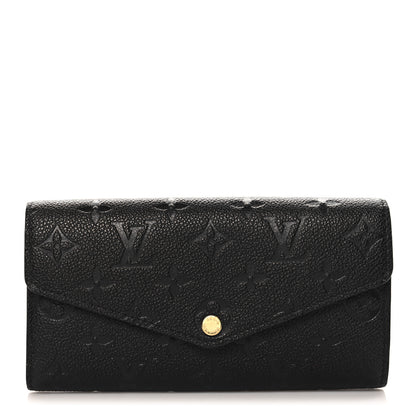 Louis Vuitton Empreinte Sarah Wallet NM Black 1 of 7