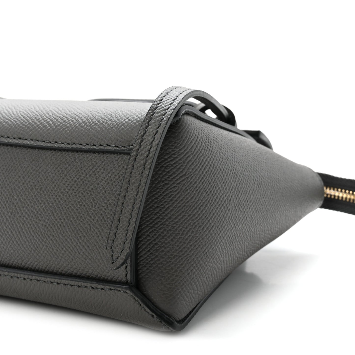 Grained Calfskin Pico Belt Bag Grey