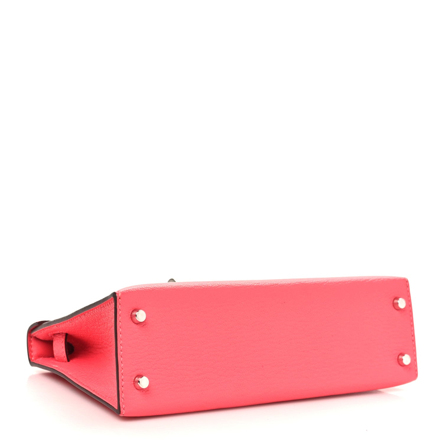 Hermes Chevre Mysore Mini Kelly Sellier 20 Rose Lipstick 4 of 11