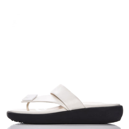 Louis Vuitton Calfskin Sandals 37 White 1 of 13