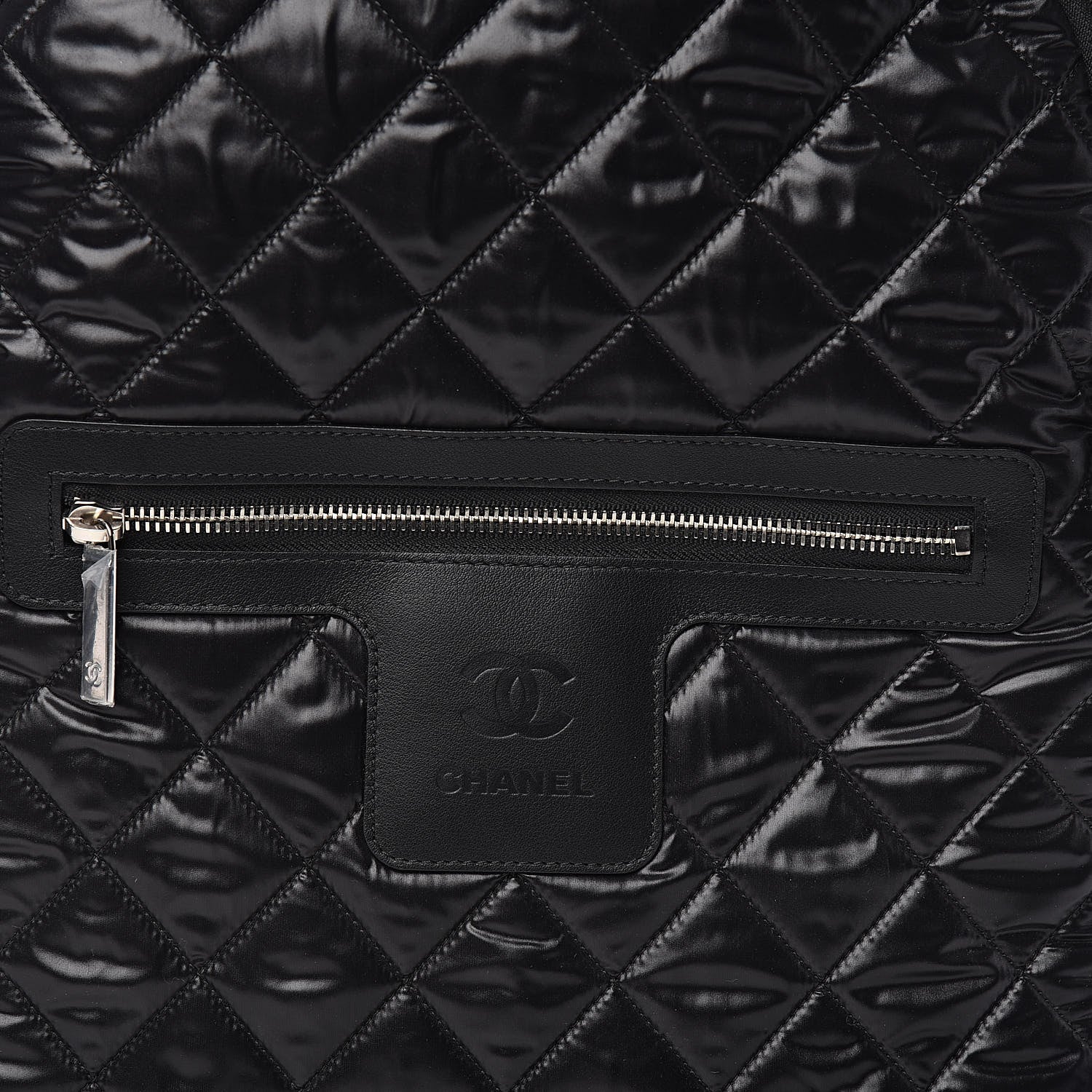 Chanel Nylon Quilted Coco Cocoon Backpack Black 10 of 10