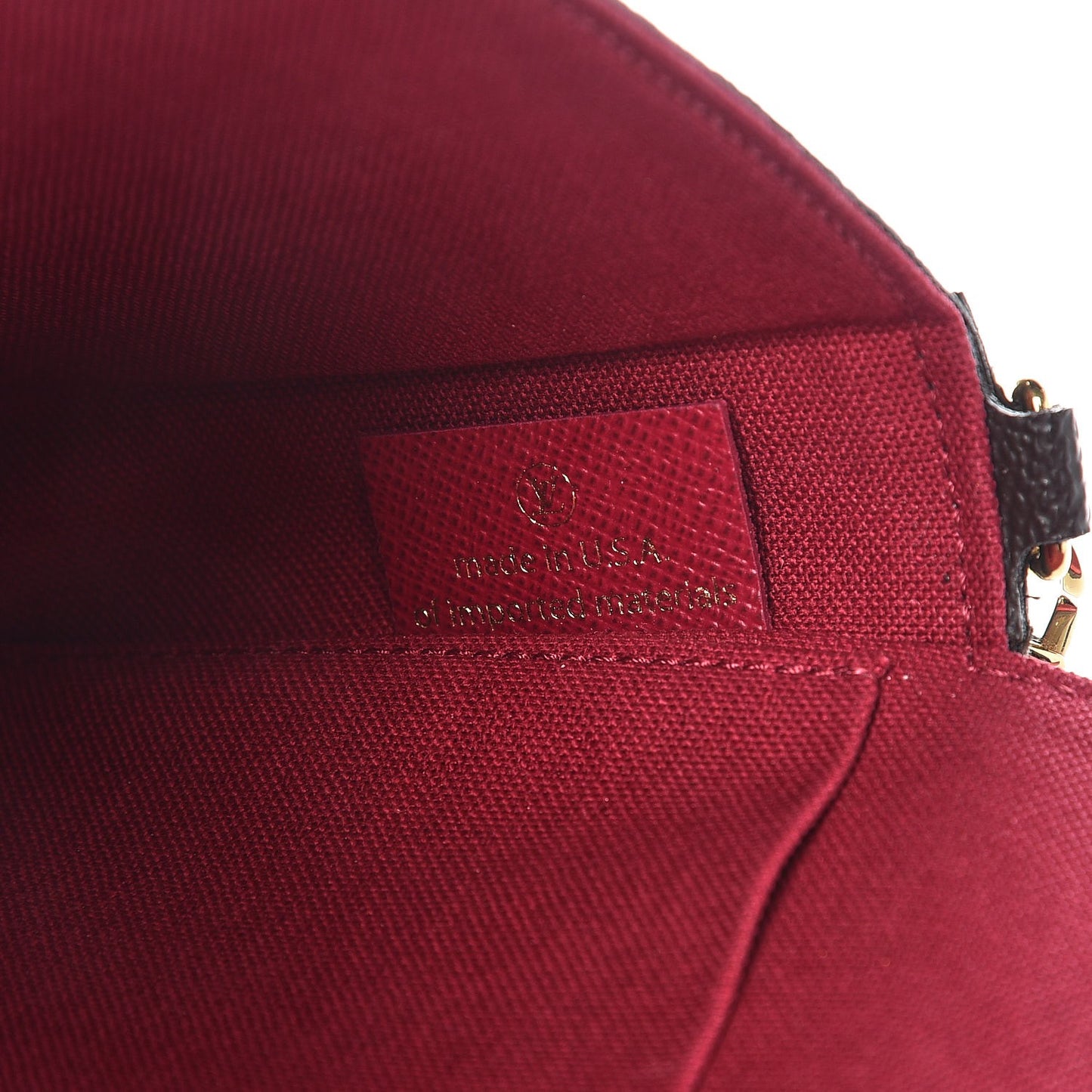Monogram Pochette Felicie Chain Wallet Fuchsia